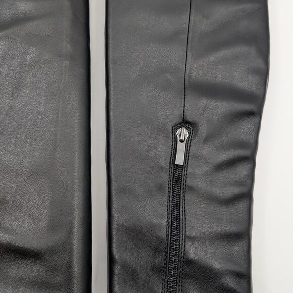 Franco Sarto Kelly Over-The-Knee Boots Round Toe Women's Black Size US9.5 EU40.5 - Picture 6 of 15